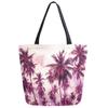 ZzWwR Chic Extra Large Shoulder Grocery Tote Bag, Stylish Tropical Coconut Palm Trees Print Canvas Reusable Handle Bags for Men Women Gym Weekender Picnic Beach Travel Home Storage Market Shopping view 1
