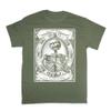 Chat Noir Memento Mori Shirt - Occult Skeleton Skull Gothic Death Pentagram Witchcraft (Medium) view 1