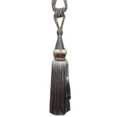 1 Pair Tassels Curtain Tiebacks Curtain Buckle Curtain Bandage Curtain Tiebacks Rope (Light Coffee)