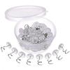 Akstore 60 Pcs Clear Bed Skirt Pins with Twist Pins for Upholstery, Slipcovers and Bedskirts view 4