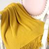 49"x78" Summer Fall Spring Fringe Yellow Blanket Throw Home Decorative Cozy Throw Blanket Office Couch Sofa Bed Beach Travel Throw Her Gift view 1
