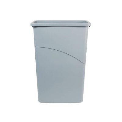 Coastwide Professional Slim Plastic Trash Can with no Lid, Gray, 23 Gal.