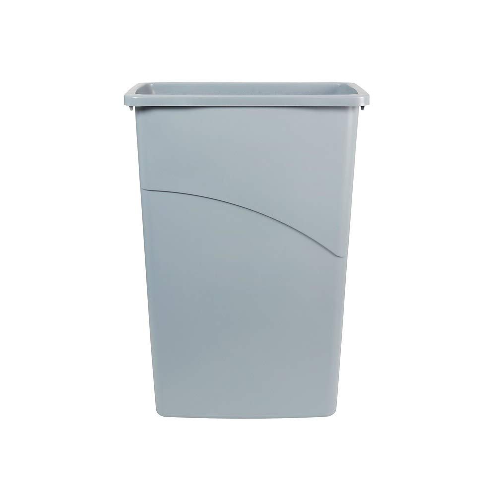Coastwide Professional Slim Plastic Trash Can with no Lid, Gray, 23 Gal.