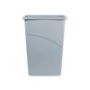 Coastwide Professional Slim Plastic Trash Can with no Lid, Gray, 23 Gal. view 1