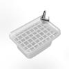 Adventa Wall Mounted Sink with Grid, Outdoor Resin, White, 50x35x24 view 2
