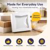 [25 Pack] Bakery / Pie Box with Window 10x10x2.5" - White Cardboard Packaging for Cupcake, Cookies and Pastry, Restaurant Containers And Personalized Favors view 4
