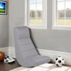 Factory Direct Partners Soft Ergonomic Horizontal Soft Floor Video Rocker - Cushioned Ground Chair Great for Reading, Gaming or Watching TV for Kids, Teens and Adults - Gray, 10489-GY view 2