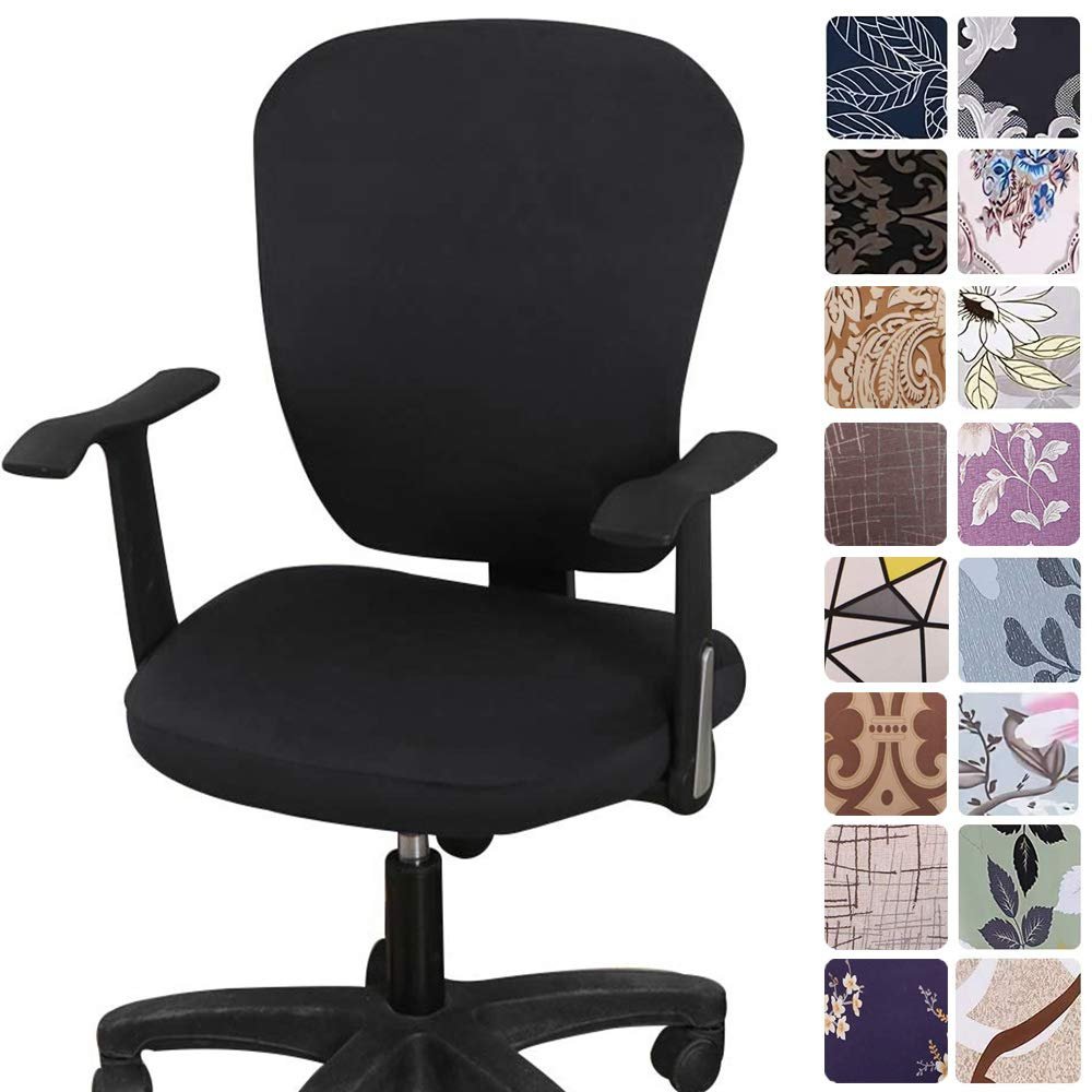 Melaluxe Computer Office Chair Covers - Protective & Stretchable Universal Chair Cover Stretch Rotating Chair Slipcover