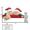 3D Personalized Our First Christmas Ornament 2025 | Custom Elf Couple Ornaments Hats Santa Helpers Couples Ornament 2025 Family of 2 Unique for a Couple Ornaments Couples Unique Gifts view 4