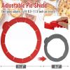 Webake Pie Crust Protector Shield Adjustable Pie Crust Shield Fits 11.5-9 Inch Pie Pan, LFGB Platinum Silicone Pinch Test Passed, for Baking Party Pie Tart, Pack of 2 view 2