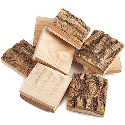 Factory Direct Craft Natural Bark Wood Pieces | 24 Pieces