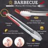 The Candery Hot Dog Accessories - Stainless Steel Hot Dog Tongs Non-Slip Rubber Grip - for Carnivals BBQ Picnics, Concession Stands view 3
