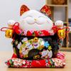 10'' Porcelain Lucky Cat Maneki Neko Feng Shui Cats [D9] view 1