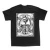 Chat Noir Memento Mori Shirt - Occult Skeleton Skull Gothic Death Pentagram Witchcraft (X-Large) view 1
