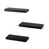 AHDECOR Black Floating Shelves, Wall Mounted Modern Shelves Decorative for Home & Office Decor, Ideal for Bedroom, Kitchen, Living Room, Set of 3 view 3