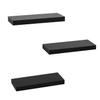 AHDECOR Black Floating Shelves, Wall Mounted Modern Shelves Decorative for Home & Office Decor, Ideal for Bedroom, Kitchen, Living Room, Set of 3 view 4