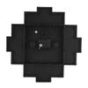 2 in 1 Plastic Wall Clock + Photo Frame Black Modern Home Decor Living Room Decoration Surrounded by Several Photos view 3