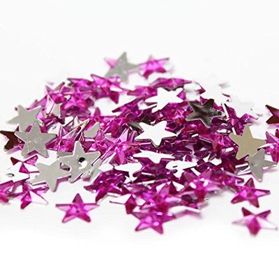 Fuchsia Flat Back Star Rhinestones | Approx. 2880 Pieces
