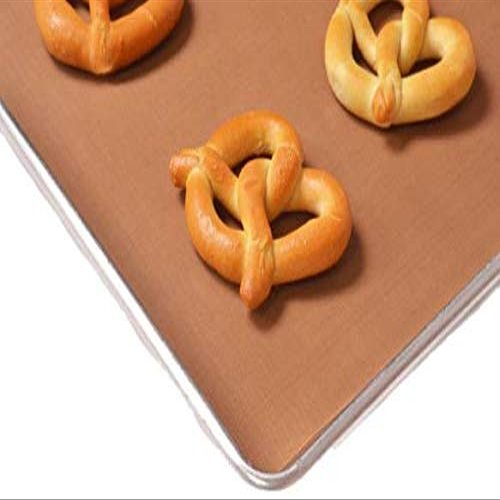 5 Sheets - PTFE Non-Stick Baking Sheet/Pan Liners 6.7 mil thick - Used for Food Processing, Heat Press Transfers, and many other manufacturing uses (Brown, 20" x 20")