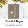 SimuLinen Pewter Linen Feel Disposable Dinner Napkins - Cloth-Like, Kosher Single-Use, Soft, Absorbent, for Parties and Weddings, 16"x16", Box of 50 view 2