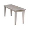 International Concepts Shaker Styled Bench, Washed Gray Taupe view 4