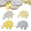 50 Pieces Yellow and Gray Elephant Cut Outs  2 Inch Baby Shower Table Scatter Decorations for Boys or Girls, Party Dcor and DIY Crafts Gender Neutral view 1