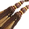 1 Pair European Style Tassel Curtain Tiebacks Curtain Curtain Accessories Curtain Rope Tiebacks with Tassels (Dark Coffee) view 1