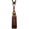 1 Pair Tassels Curtain Tiebacks Curtain Buckle Curtain Bandage Curtain Tiebacks Rope (Dark Coffee) view 1