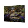 Monet Wall Art Collection Canvas Pathway in Monet's Garden at Giverny, 1901 Prints Wrapped Gallery Wall Art | Stretched and Framed Ready to Hang, 12X18 view 2