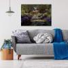 Monet Wall Art Collection Canvas Pathway in Monet's Garden at Giverny, 1901 Prints Wrapped Gallery Wall Art | Stretched and Framed Ready to Hang, 12X18 view 3