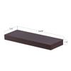 AHDECOR Floating Wall Mounted Shelves, Set of 3 Display Ledge Shelves Wide Panel for Bedroom Office Kitchen Living Room, 5.9" Deep, Espresso Brown view 3