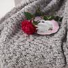 51"x63" Summer Fall Spring Fluffy Grey Chenille Blanket Throw Home Decorative Cozy Throw Blanket Office Couch Sofa Bed Beach Travel Throw Her Gift view 2