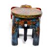 Eurasia Natural Wood with Stone Home Decor Antique Stool Elephant Shape Decorative Baby Sitter Stool 8" view 3