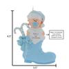 3D Personalized Babys First Christmas Ornament 2025 Boy | Baby's First Christmas Ornament 2025 Baby Ornaments for Xmas Tree My 1st Xmas Boy Ornaments for New Parents Couples - Baby in Blue Boot view 2