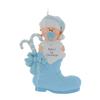 3D Personalized Babys First Christmas Ornament 2025 Boy | Baby's First Christmas Ornament 2025 Baby Ornaments for Xmas Tree My 1st Xmas Boy Ornaments for New Parents Couples - Baby in Blue Boot view 4