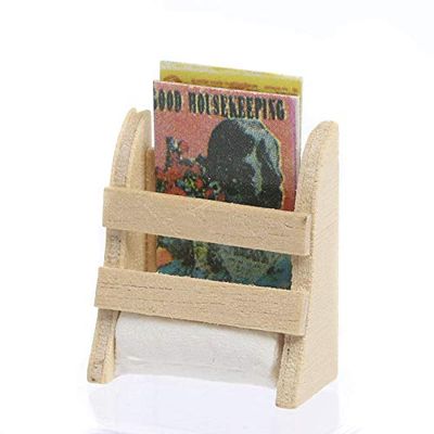 Factory Direct Craft Miniature Magazine and Paper Towel Rack | 6 Pieces