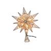 Kurt Adler 10-Light 12-Point Capiz Star and Center Gem Treetop view 2