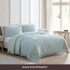 Beatrice Home Fashions Medallion Chenille Bedspread, Queen, Blue view 2