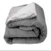 Blue Ridge Home Fashions 15 lbs, 20 lbs, 25 lbs, Cooled Weighted Blanket for Adults Removable Duvet Cover, 60x80 Breatable Machine Washable Premium Cotton, 48x72''/15lb, Gray/Light Gray view 1