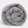 Blue Ridge Home Fashions 15 lbs, 20 lbs, 25 lbs, Cooled Weighted Blanket for Adults Removable Duvet Cover, 60x80 Breatable Machine Washable Premium Cotton, 48x72''/15lb, Gray/Light Gray view 3
