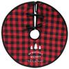 CWI Gifts Red Buffalo Check Merry Christmas Tree Skirt, Multi view 1