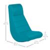Factory Direct Partners 10489 Soft Ergonomic Horizontal Soft Video Rocker- Great for Reading, Gaming, Meditating, or TV for Kids Teens and Adults - Teal view 3