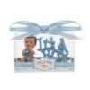 Mega Favors Keepsake Figurine 12 pcs Baby Boy Pacifier with Rhinestones Word | Awesome Decorations or Party Favors | for Pregnancy Announcements, Gender Reveals, Birthday and Special Celebrations view 1
