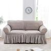 SVIO-SOFACOVER Rustic Armchair Sofa Couch Cover Gray Stretchable Furniture Protector Arm Chair Slipcover with Skirt One Piece view 1