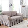SVIO-SOFACOVER Rustic Armchair Sofa Couch Cover Gray Stretchable Furniture Protector Arm Chair Slipcover with Skirt One Piece view 2