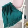 49"x78" Summer Fall Spring Fringe Blanket Throw Home Decorative Green Cozy Throw Blanket Office Couch Sofa Bed Beach Travel Throw Her Gift view 1