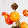 Factory Direct Craft Set of 6 Artificial Pumpkin Gourd and Pine Cone Picks for Fall and Autumn Decorating | Size: 6" view 3