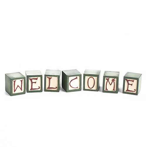 Factory Direct Craft Welcome Wood Blocks | 14 Pieces