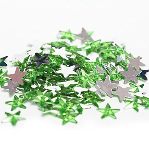 Apple Green Flat Back Star Rhinestones | Approx. 2880 Pieces