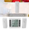 Digital Refrigerater Therometer, Digital Audible Alarm Fridge Freezer Thermometer with 2PCS Sensor Min/ Display. view 3